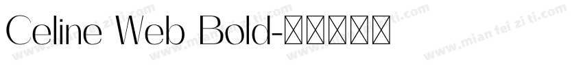 Celine Web Bold字体转换